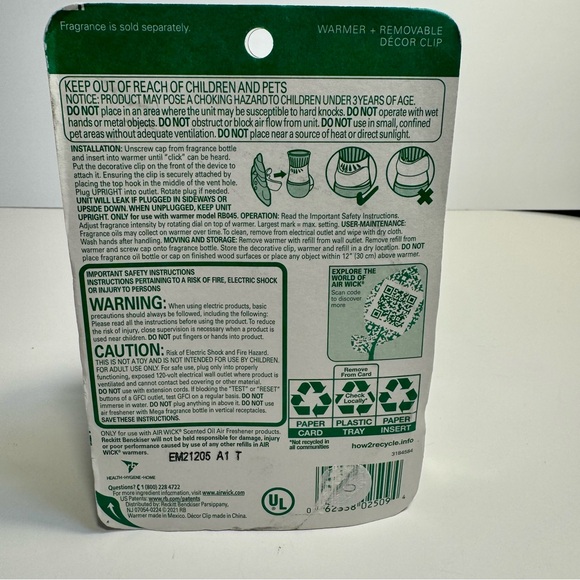 Air Wick Limited Edition Scented Oil Warmer Reindeer Decor Clip. Use Any Scent. - Picture 4 of 14